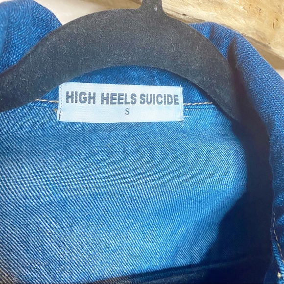 High Heels Suicide Sweet Like Sugar Denim Jacket - Picture 4 of 7